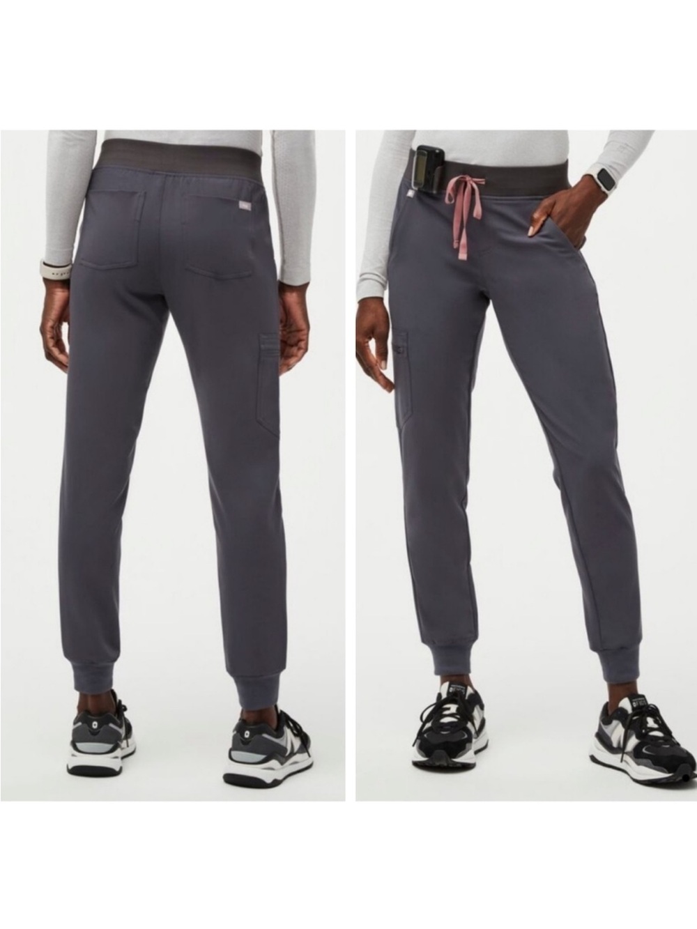 FIGS Zamora Jogger Scrub Pants Charcoal